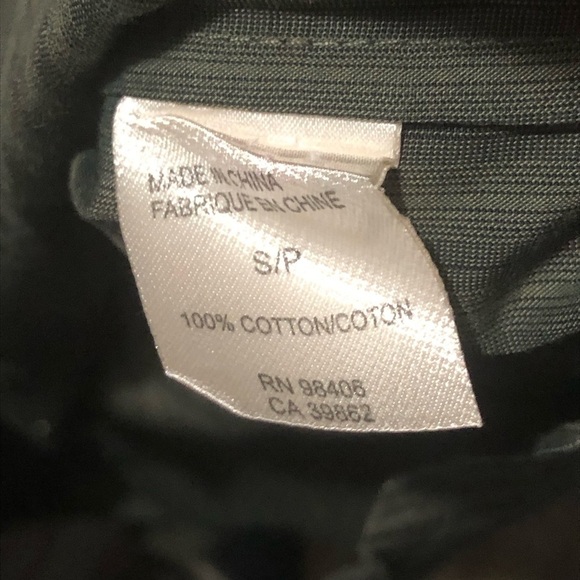 Theory Shirt Men's Small Klaus Button Down Green Black Business Casual - Picture 3 of 5